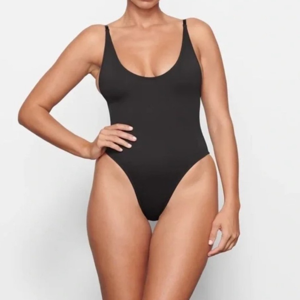 Skims black one piece swimsuit